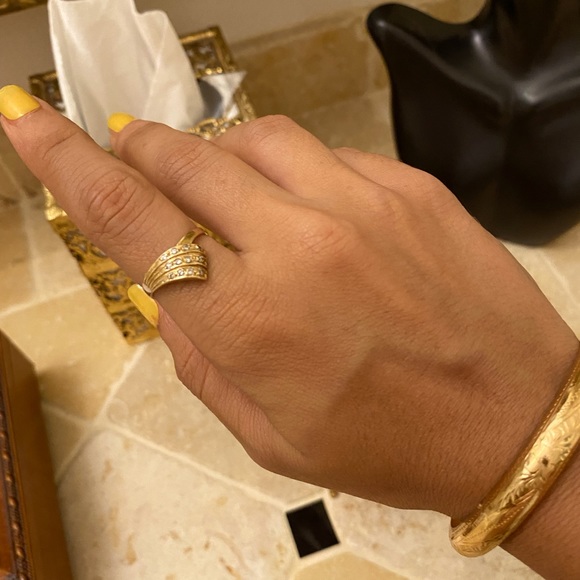 18k solid gold ring - Picture 1 of 1